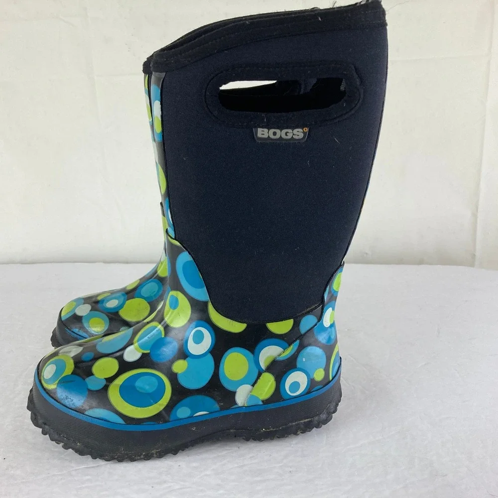 Bogs Rain Snow Mud Boots Little Girls Sz 11 Bubble Waterproof Insulated Gorpcore
